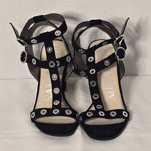 Sam Edelman "Sam & Libby" Black Studded Women's Sandals